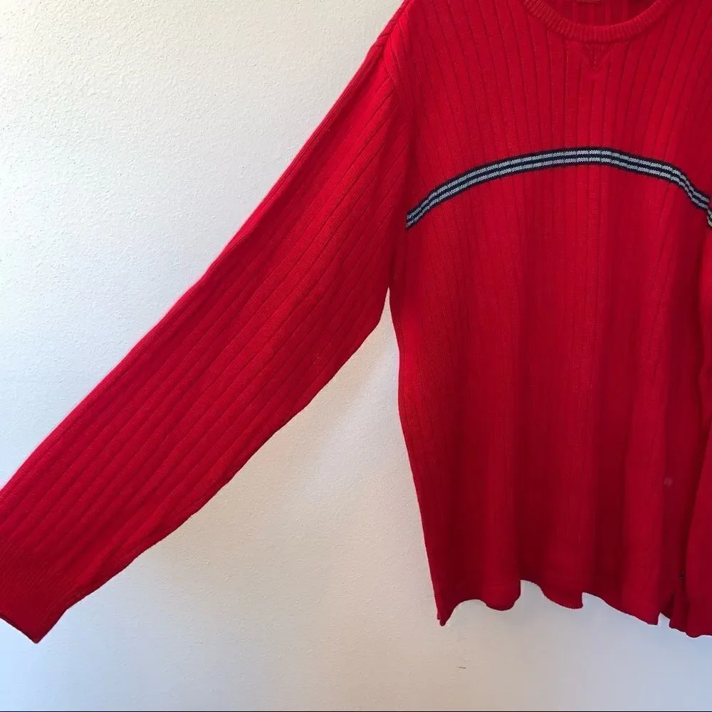 Arrow Wide Ribbed Chunky Sweater